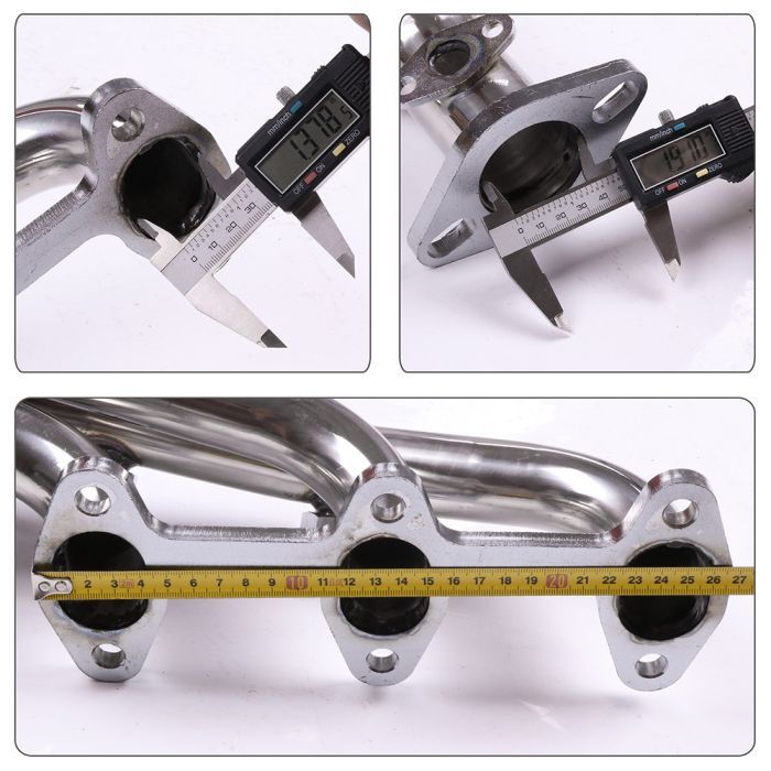Stainless Steel Exhaust Manifold Headers Compatible with 1988-1995 Toyota 4Runner Pickup 3.0L V6