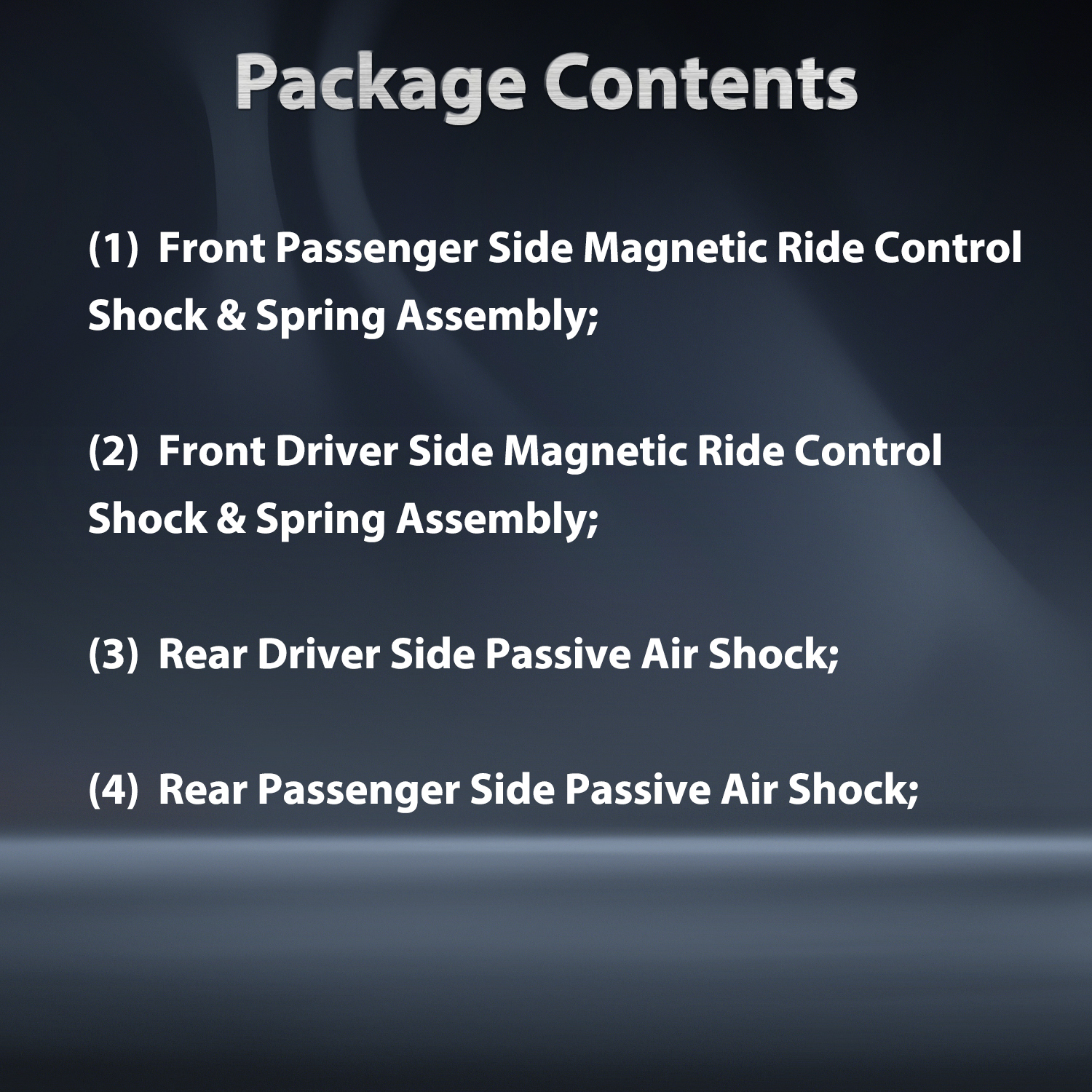 2015-2020 Front Struts and Rear Shocks Kit Fit for Chevrolet Suburban Tahoe Cadillac Escalade ESV GMC Yukon Denali 84176631 84176675