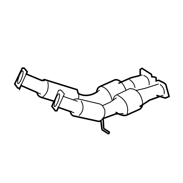 2008-2012 Land Rover LR2 Rear Catalytic Converter Exhaust Pipe LR006148 