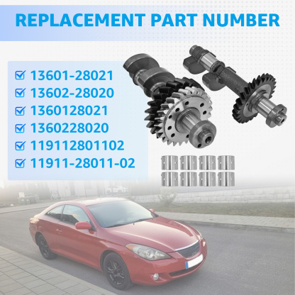 Engine Balance Shaft Set with Bearing Set fit for Toyota Corolla Solara Matrix Camry tC 2AZ-FE 2.4L