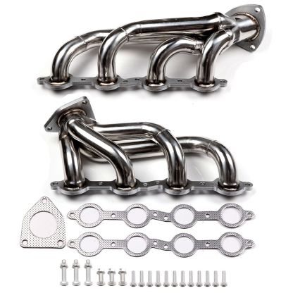 Exhaust Header Fit for 2000-2001 GMC YUKON 4.8L 5.3L with EGR/ 1999-2001 GMC SIERRA 1500 2500 With EGR