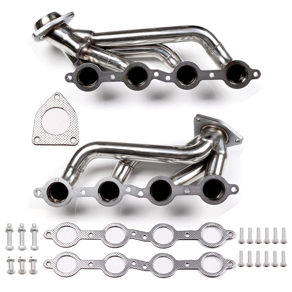 Exhaust Header Fit for 2000-2001 GMC YUKON 4.8L 5.3L with EGR/ 1999-2001 GMC SIERRA 1500 2500 With EGR