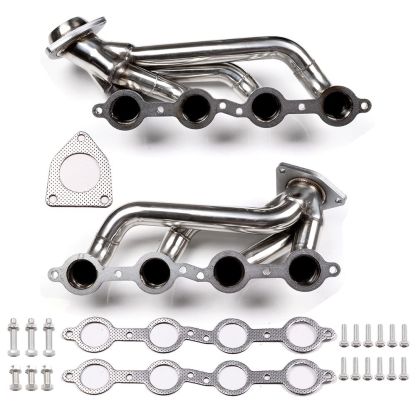 Exhaust Header Fit for 2000-2001 GMC YUKON 4.8L 5.3L with EGR/ 1999-2001 GMC SIERRA 1500 2500 With EGR