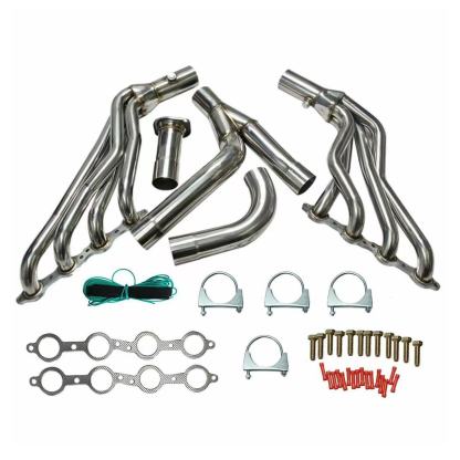 Exhaust Manifold Header+Y-Pipe Fit 1999-2006 Chevy/GMC GMT800 Silverado/Sierra/Avalanche 1500