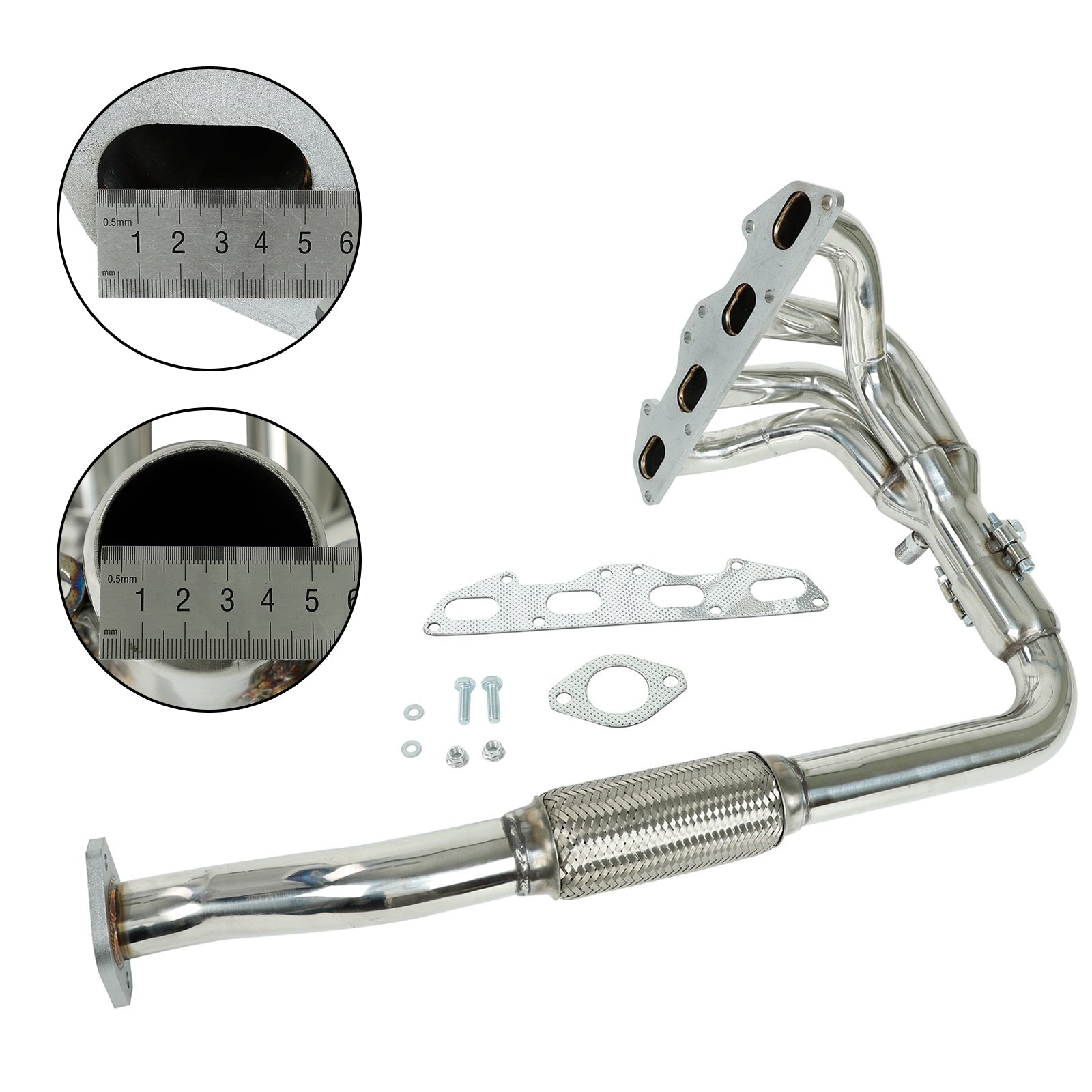 Auto Exhaust Headers Compatible with 1995-1999 Mitsubishi Eclipse/Talon 2G 420A 2.0L NA 