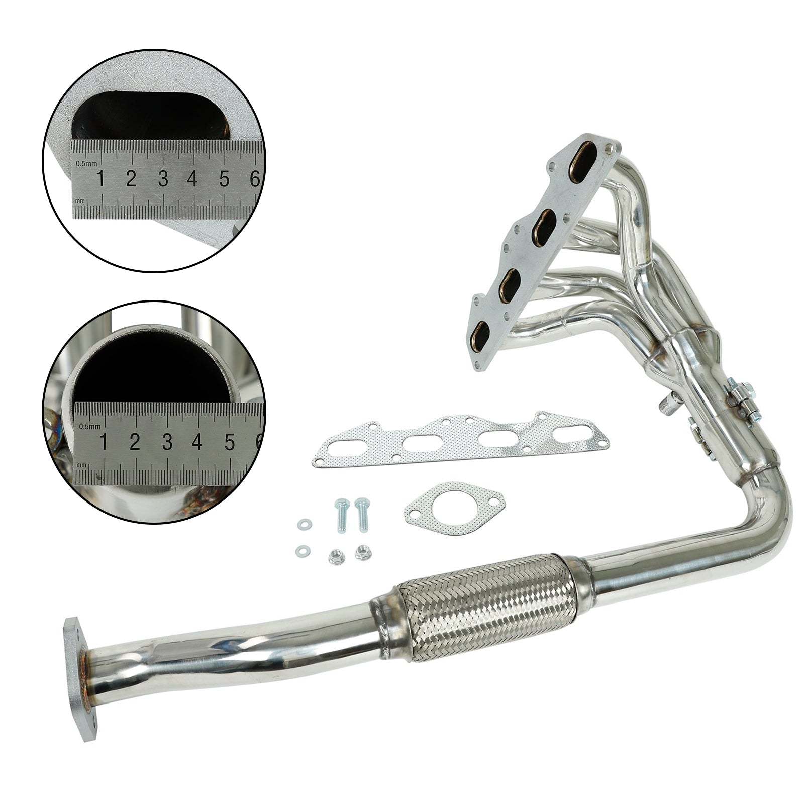 Auto Exhaust Headers Compatible with 1995-1999 Mitsubishi Eclipse/Talon 2G 420A 2.0L NA 
