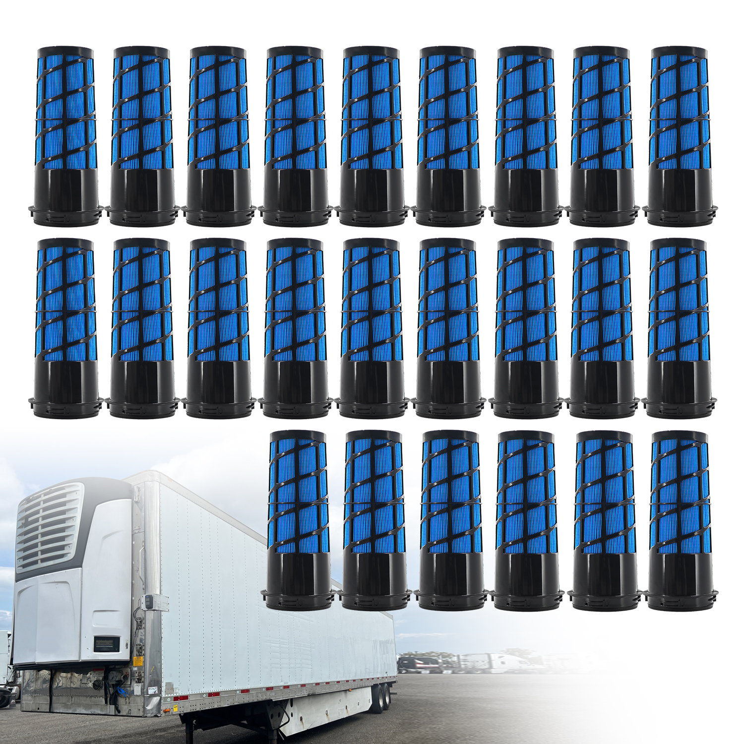 24PCS Air Filter Compatible with Carrier Transicold Reefer X22100A X22500A X22500R