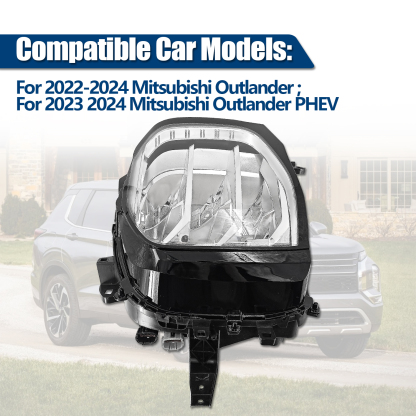 8301D811 Left Driver Side LED Headlight Compatible with 2022-2024 Mitsubishi Outlander