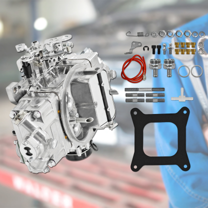 BR-67255 Carburetor Fit for Holley Quick Fuel Brawler Diecast Carburetors with Mechanical Secondaries Electric Choke, 4150 Model 650 CFM 4 Barrel Carburetor 
