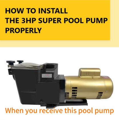 Pool Pump 3HP 115/230V Single Speed Super Pool Pump for swimming pools, hot tubs, spas, spas and irrigation systems