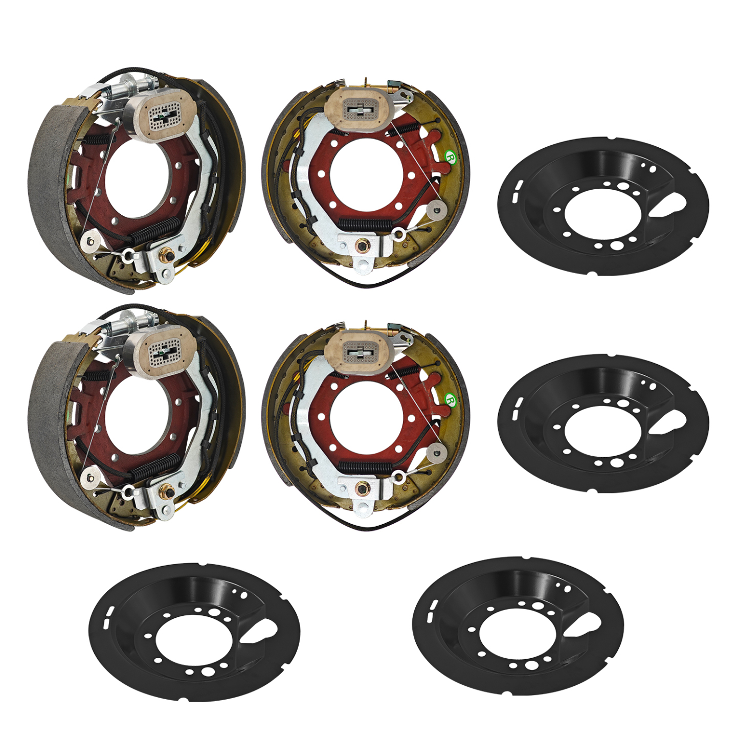 4PCS Electric Trailer Brake Assembly Compatible with Dexter 9k-10k lbs Axles - 12-1/4" x 3-3/8" (12.25" X 3.375") 