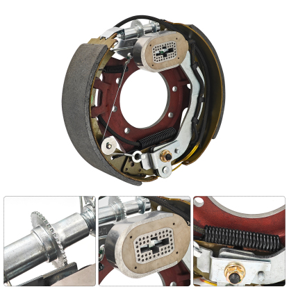 4PCS Electric Trailer Brake Assembly Compatible with Dexter 9k-10k lbs Axles - 12-1/4" x 3-3/8" (12.25" X 3.375") 