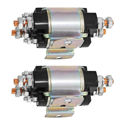 2 Solenoids for Yamaha G1 Gas Golf Cart 12V 6 Terminal 12 Volt 100A | For 2-cycle Gas Models Engine 1982-1989