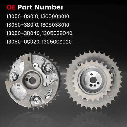 2PCS Engine Camshaft Timing Gear For Toyota Land Cruiser 2008-2019 5.7L