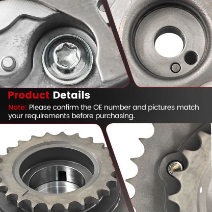 2PCS Engine Camshaft Timing Gear For Toyota Land Cruiser 2008-2019 5.7L