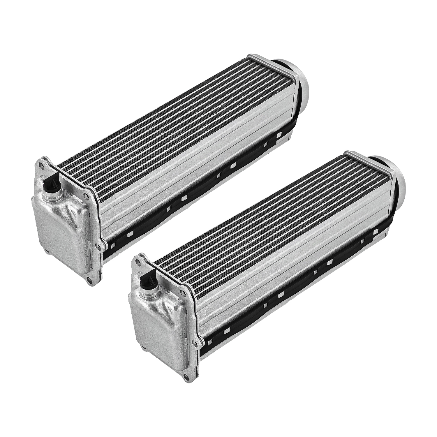 Intercooler 2PCS Compatible with Audi 2010-2017 A4 A6 A7 A8 Quattro S4 S5 Q5 Q7 SQ5 3.0L 2.0L