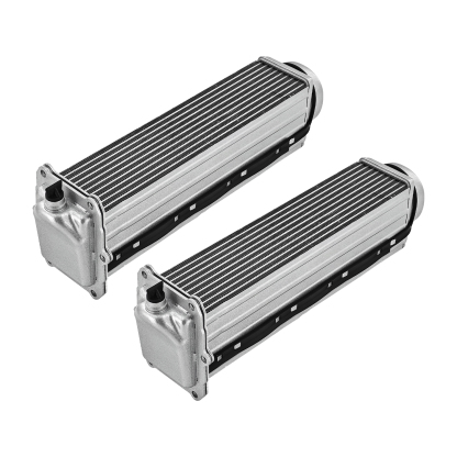 Intercooler 2PCS Compatible with Audi 2010-2017 A4 A6 A7 A8 Quattro S4 S5 Q5 Q7 SQ5 3.0L 2.0L