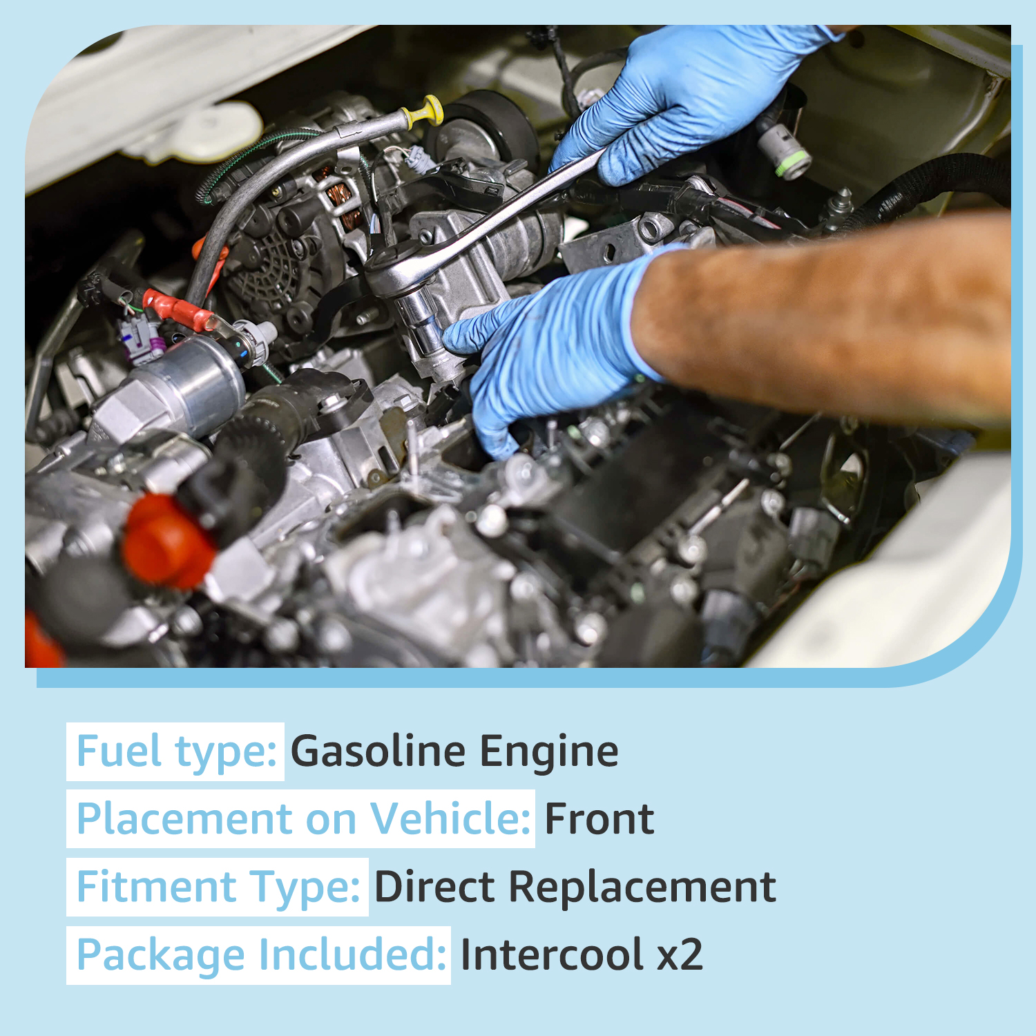 Intercooler 2PCS Compatible with Audi 2010-2017 A4 A6 A7 A8 Quattro S4 S5 Q5 Q7 SQ5 3.0L 2.0L