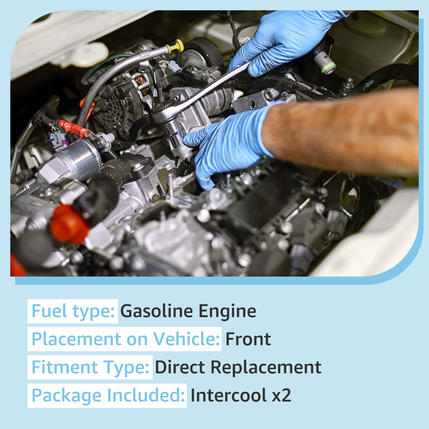 Intercooler 2PCS Compatible with Audi 2010-2017 A4 A6 A7 A8 Quattro S4 S5 Q5 Q7 SQ5 3.0L 2.0L