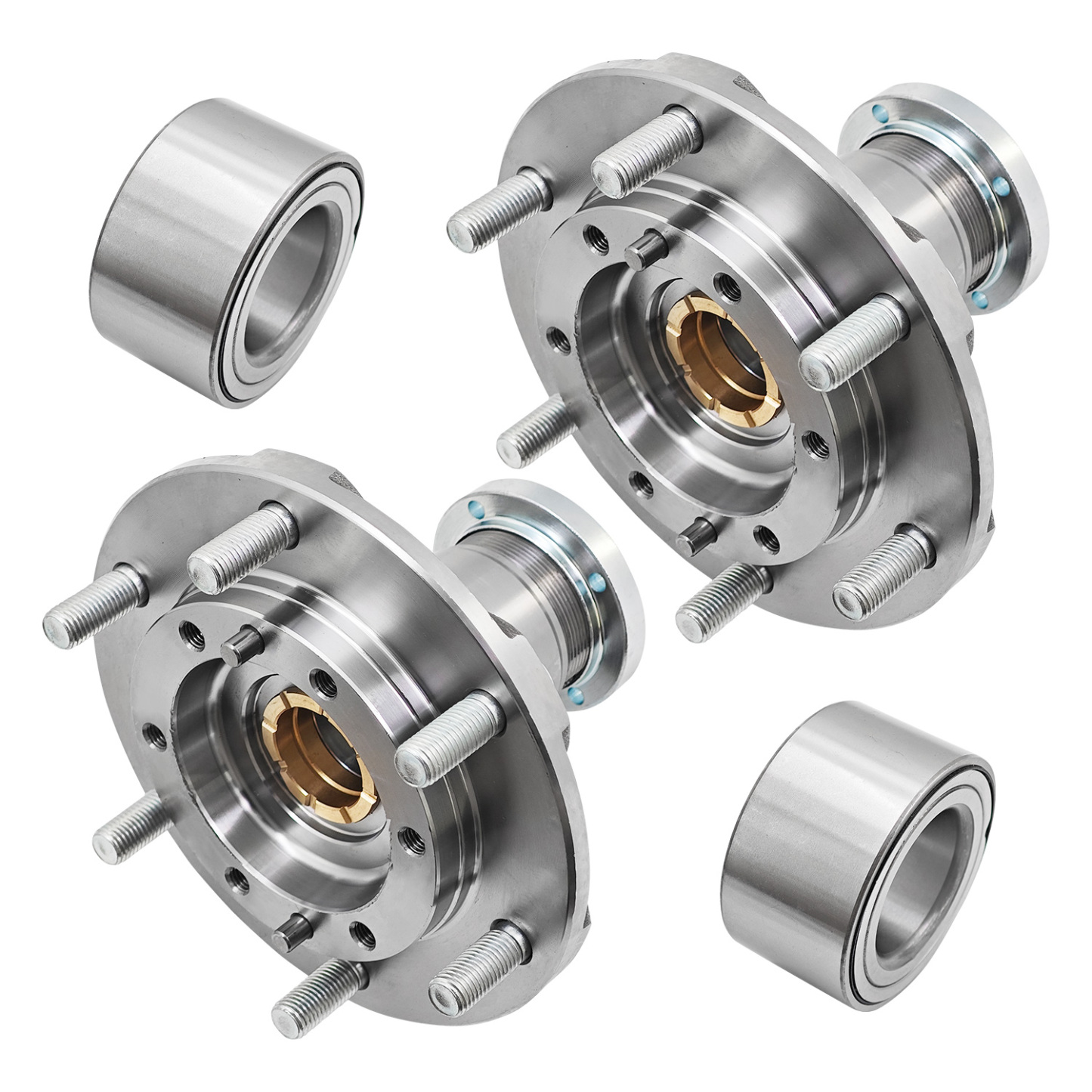 2pcs Front Wheel Bearing and Hub Assembly Kit fit for Toyota Tacoma 1995-2004 (4WD ONLY) 2.4L 2.7L 3.4L