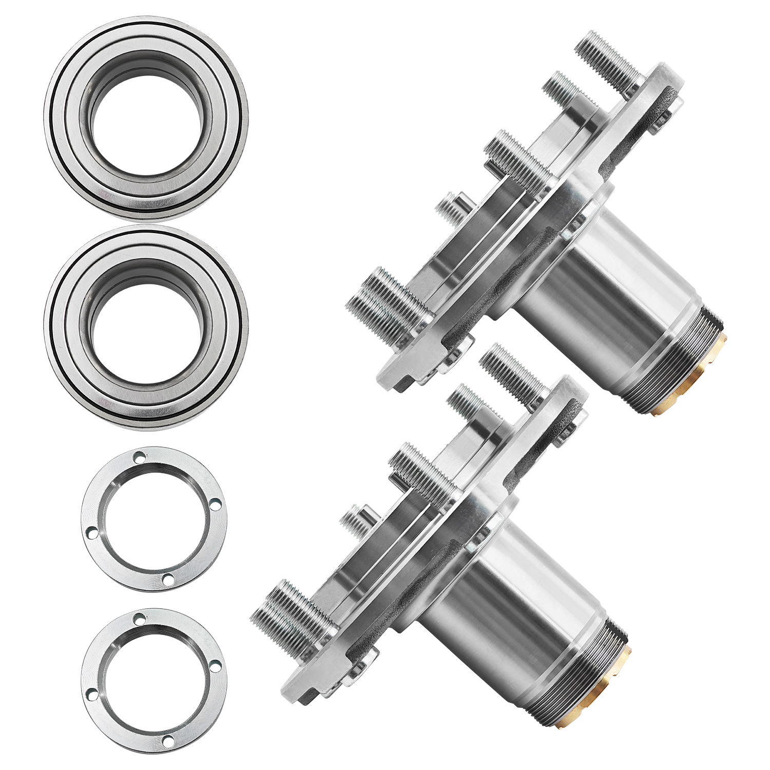 2pcs Front Wheel Bearing and Hub Assembly Kit fit for Toyota Tacoma 1995-2004 (4WD ONLY) 2.4L 2.7L 3.4L