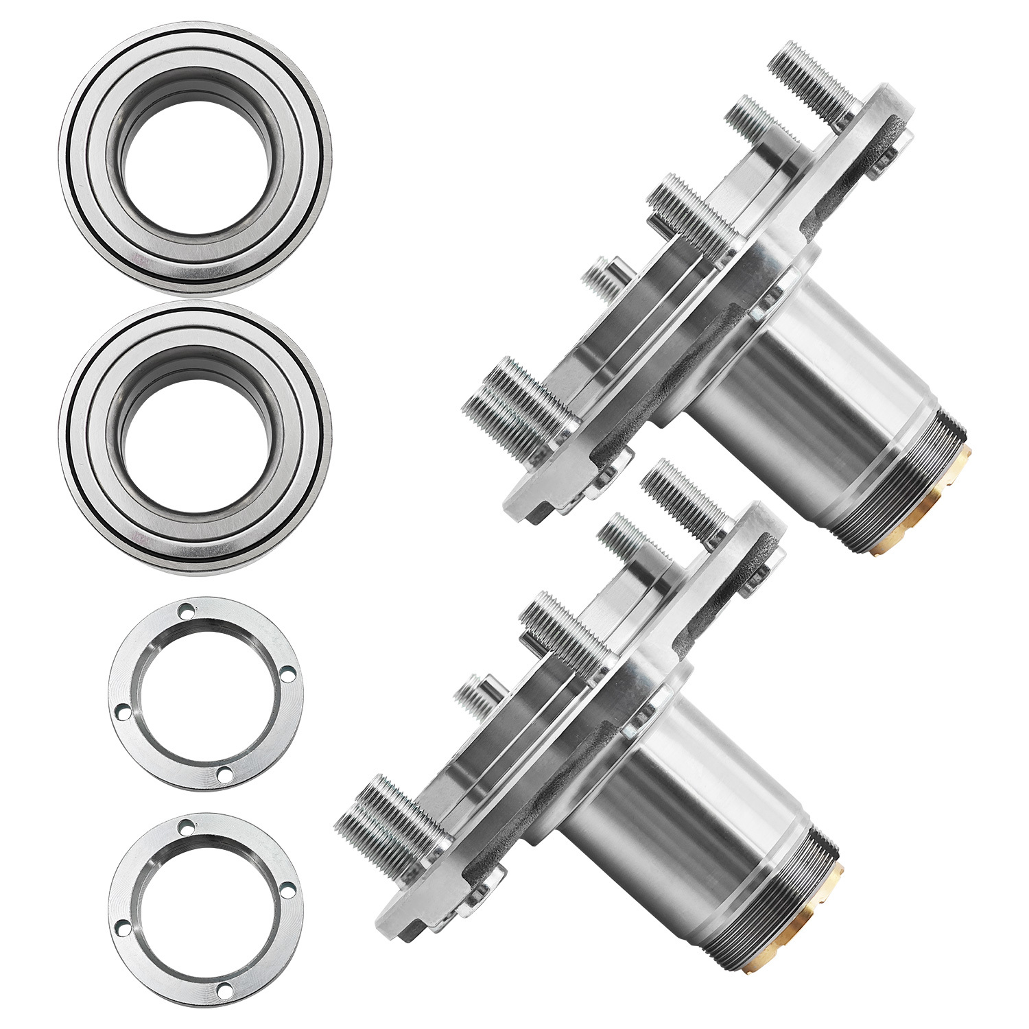 2pcs Front Wheel Bearing and Hub Assembly Kit fit for Toyota Tacoma 1995-2004 (4WD ONLY) 2.4L 2.7L 3.4L