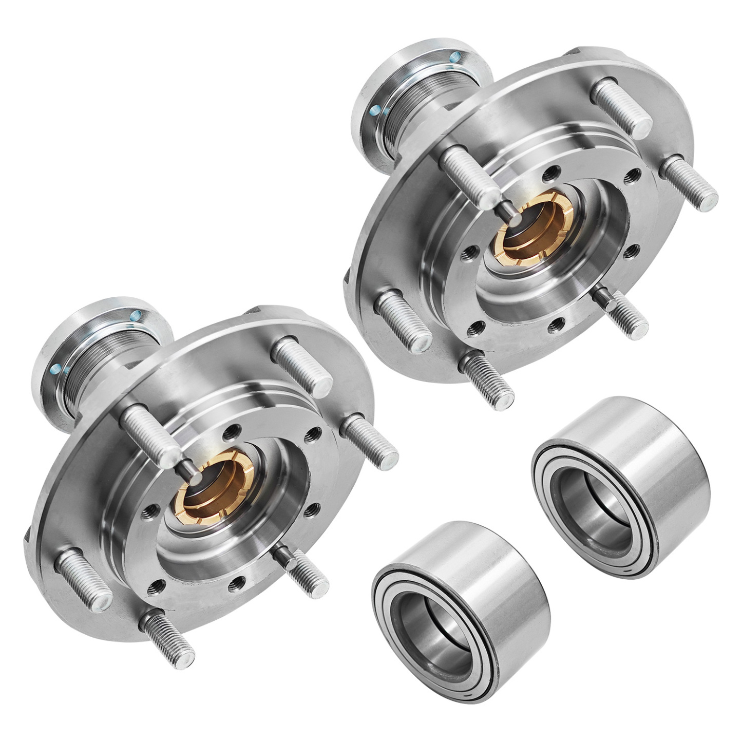 2pcs Front Wheel Bearing and Hub Assembly Kit fit for Toyota Tacoma 1995-2004 (4WD ONLY) 2.4L 2.7L 3.4L