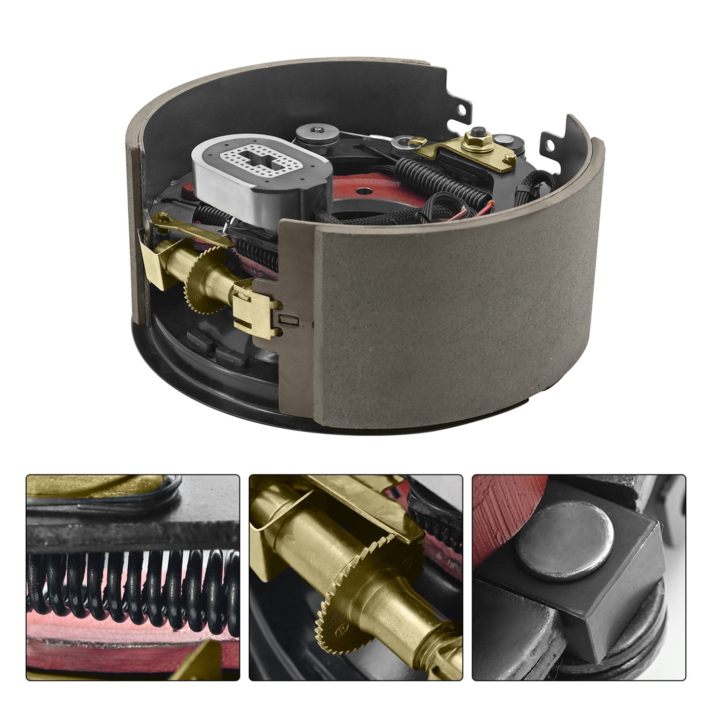 Pair Left and Right Electric Trailer Brake Assembly Compatible with Dexter 12,000 lbs (12K) Trailer Axles, 7-Bolts, (12-1/4" x 5")