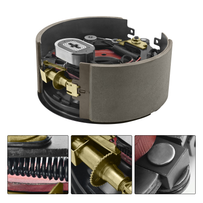 Pair Left and Right Electric Trailer Brake Assembly Compatible with Dexter 12,000 lbs (12K) Trailer Axles, 7-Bolts, (12-1/4" x 5")