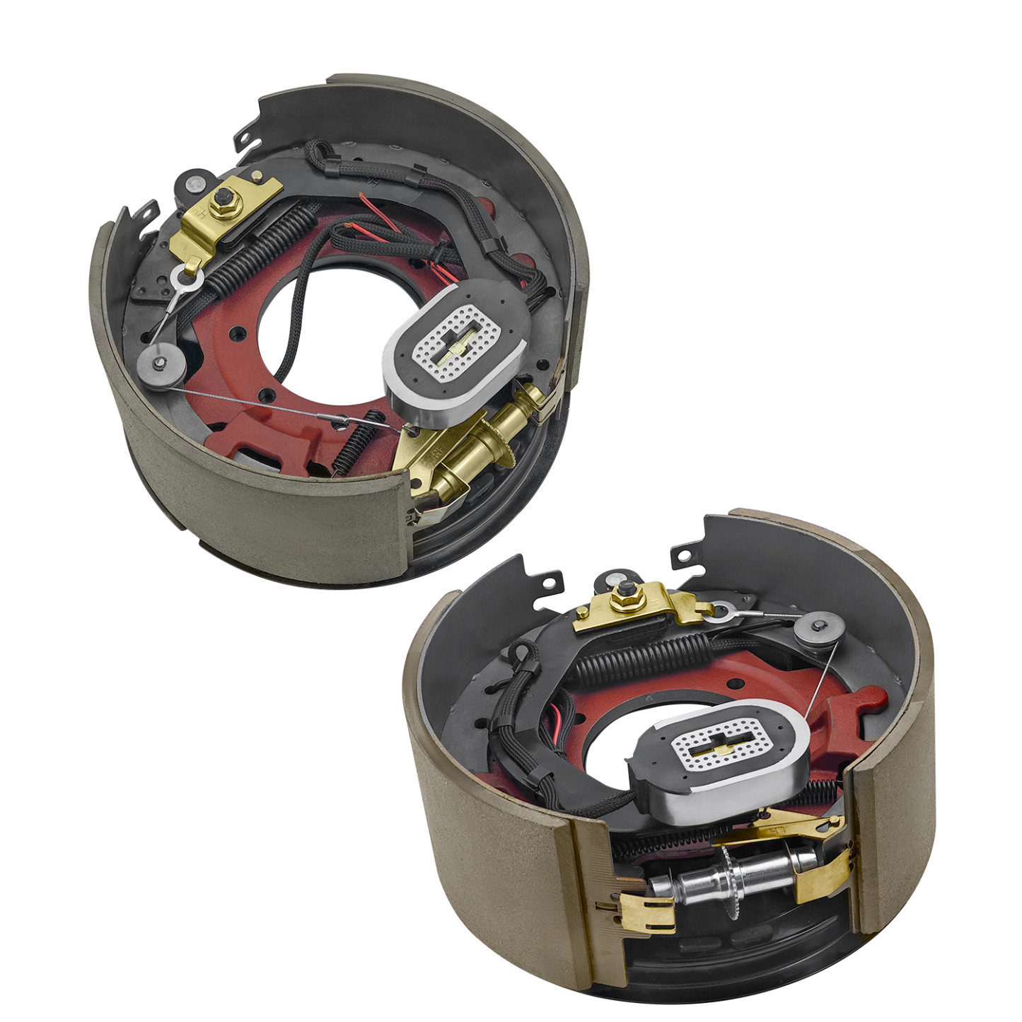 Pair Left and Right Electric Trailer Brake Assembly Compatible with Dexter 12,000 lbs (12K) Trailer Axles, 7-Bolts, (12-1/4" x 5")