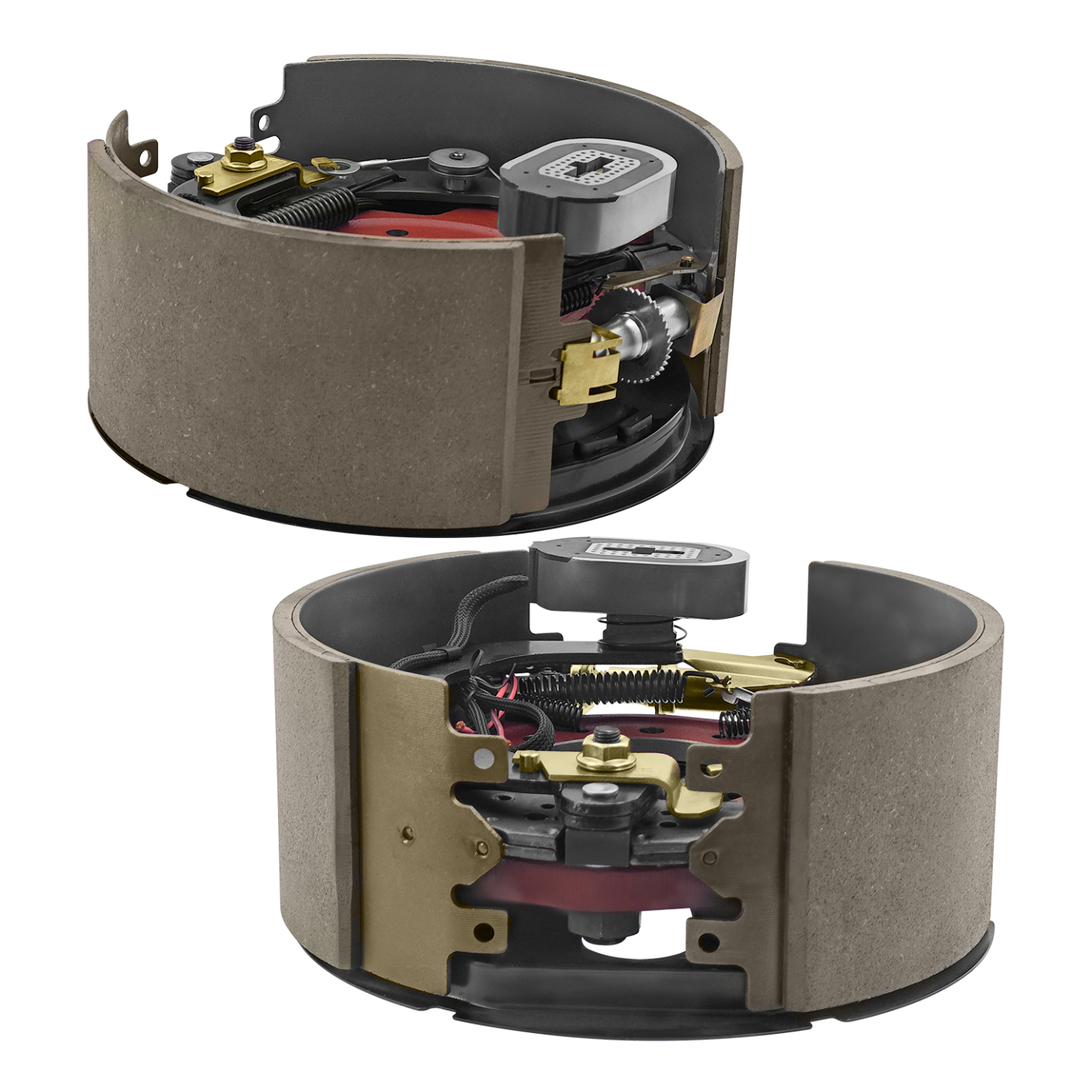 Pair Left and Right Electric Trailer Brake Assembly Compatible with Dexter 12,000 lbs (12K) Trailer Axles, 7-Bolts, (12-1/4" x 5")