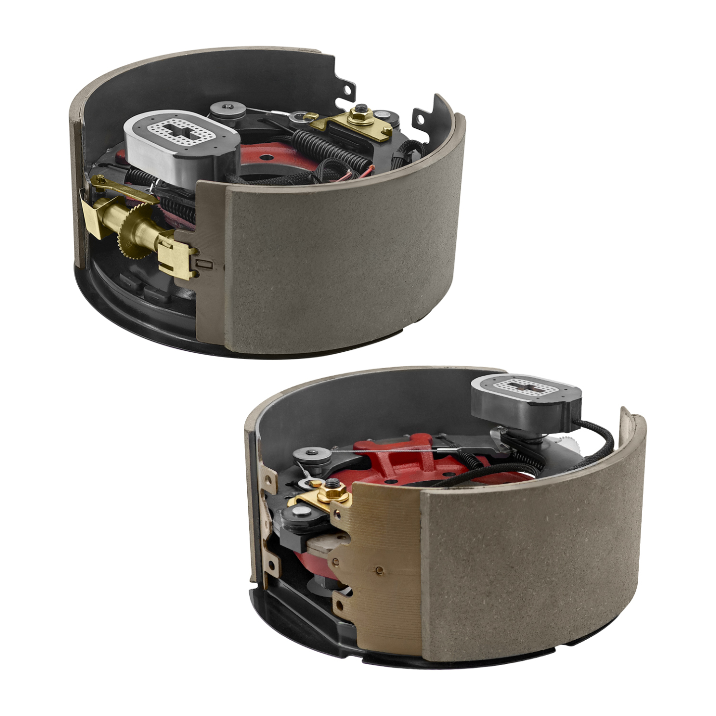 Pair Left and Right Electric Trailer Brake Assembly Compatible with Dexter 12,000 lbs (12K) Trailer Axles, 7-Bolts, (12-1/4" x 5")