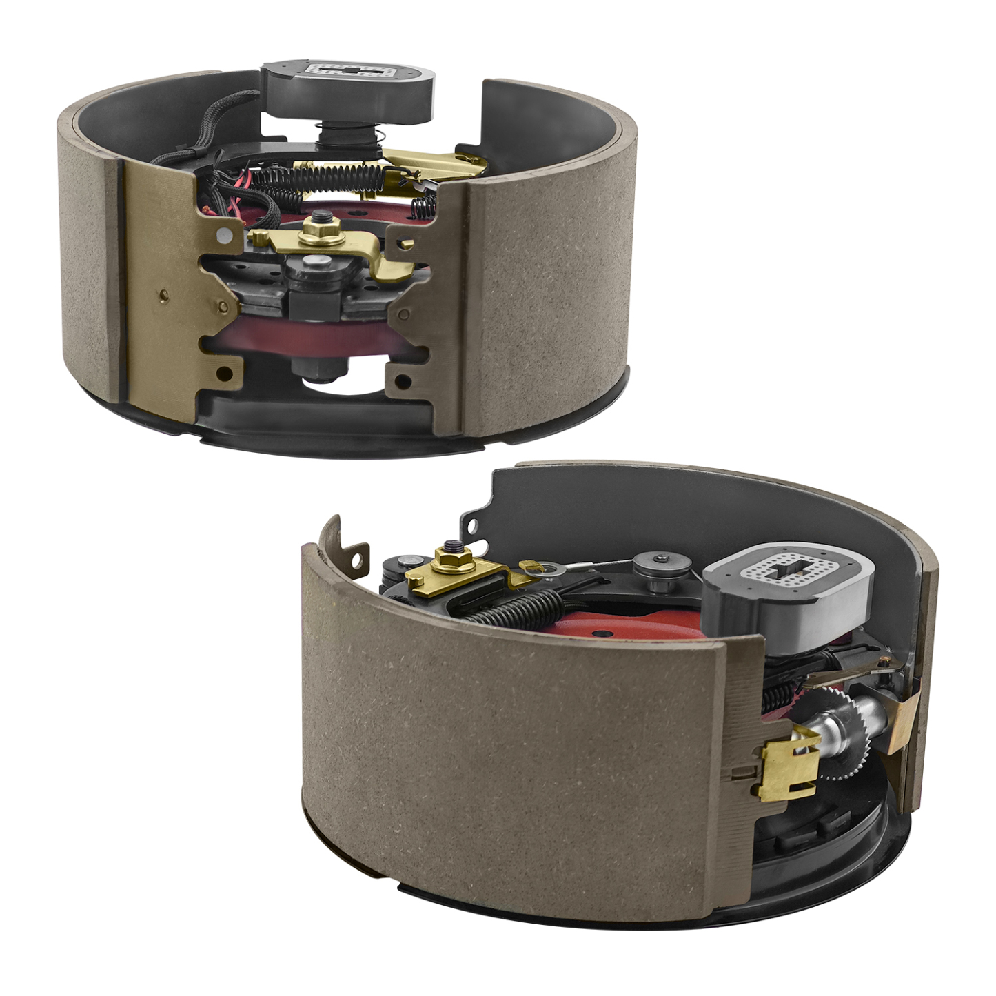 Pair Left and Right Electric Trailer Brake Assembly Compatible with Dexter 12,000 lbs (12K) Trailer Axles, 7-Bolts, (12-1/4" x 5")