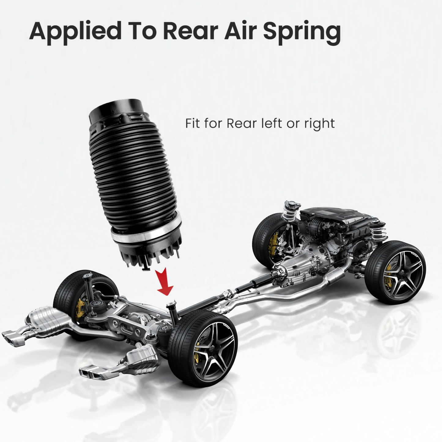 Rear Air Suspension Spring Bag Set 68260938AA fit for 2019-2024 Dodge Ram 1500 3.0L Diesel, 3.6L, 5.7L