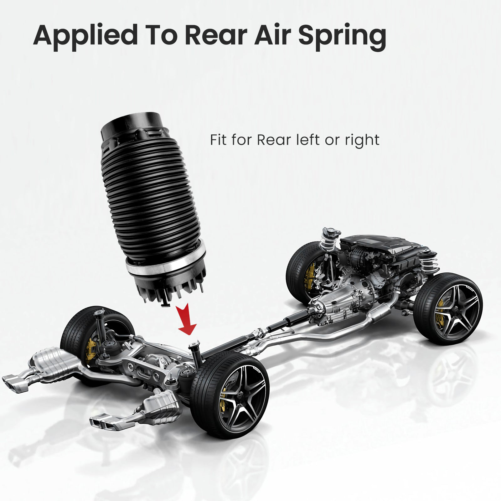 Rear Air Suspension Spring Bag Set 68260938AA fit for 2019-2024 Dodge Ram 1500 3.0L Diesel, 3.6L, 5.7L