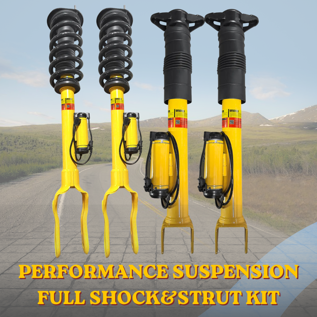 4Pcs Front Rear Shock Kit for 2012–2015 Jeep Grand Cherokee SRT 6.4L with Active Damping System – OEM# 68139497AC