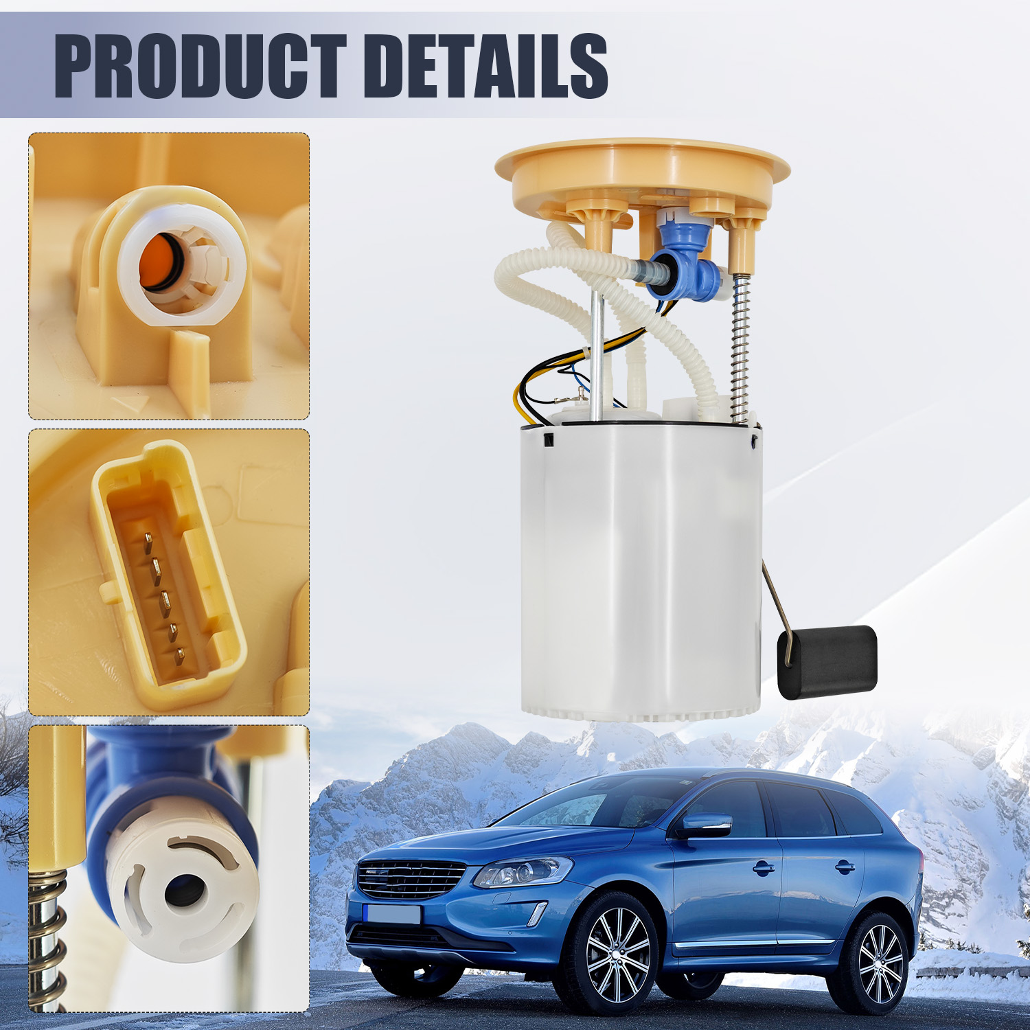 Fuel Pump Assembly for Volvo S80 V70 XC60 XC70 2010-2017 1.6L 2.0L