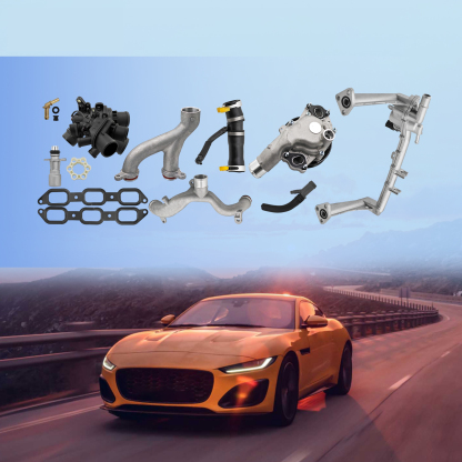 Cooling System Upgrade Kit Compatible with Jaguar fit for Land Rover 3.0L V6 2013-2021 Supercharged Engine
