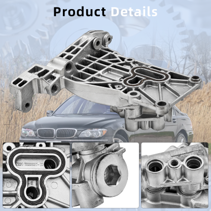 Alternator Bracket Compatible with BMW 550i 650i 745i 750i X5 Alpina B7 645Ci 745Li 2002-2010 4.8L V8