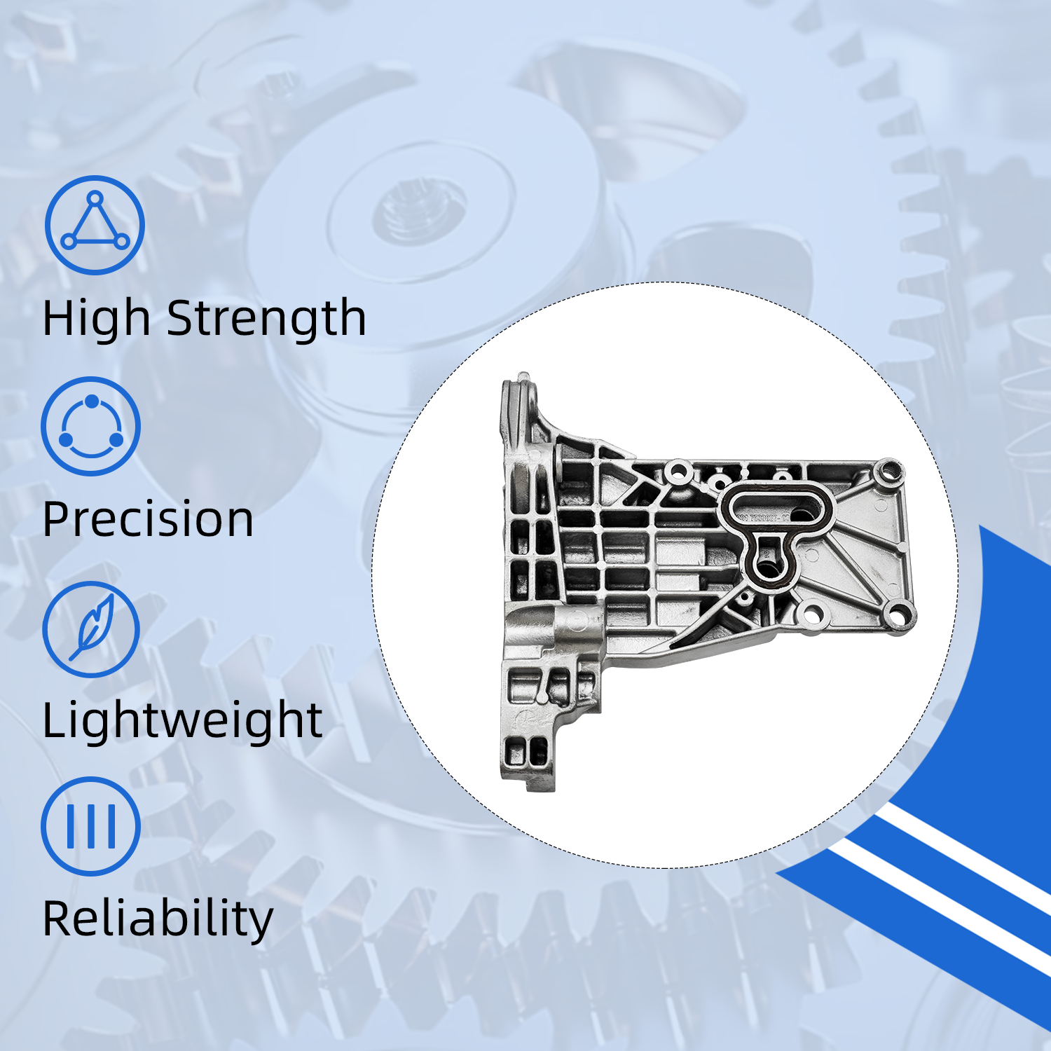 Alternator Bracket Compatible with BMW 550i 650i 745i 750i X5 Alpina B7 645Ci 745Li 2002-2010 4.8L V8