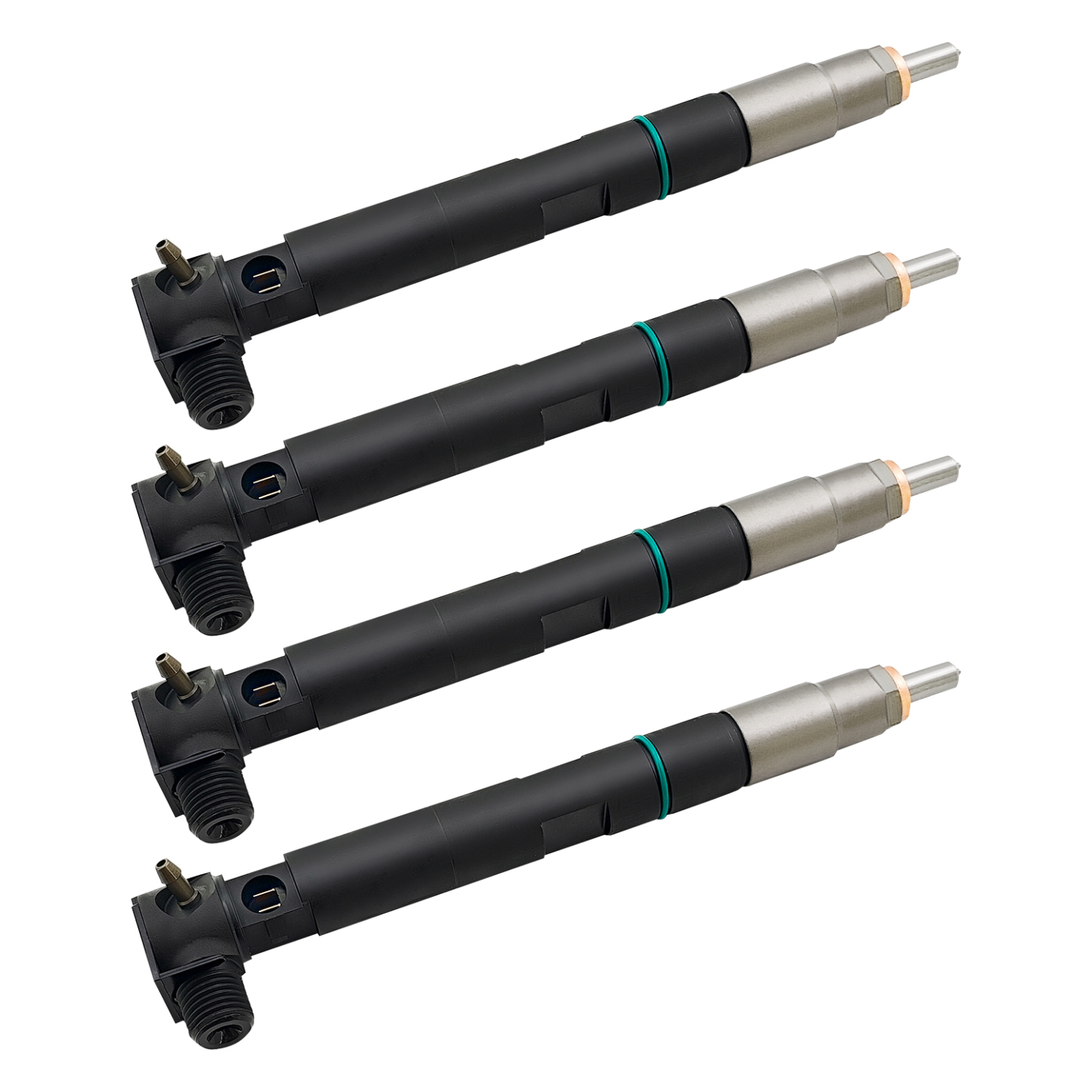 4pcs Fuel Injectors with Seal Compatible with Doosan D24 D18 Engine fit for Bobcat Excavator S450 S510 S550 S570 S590 S595 S630 S650 