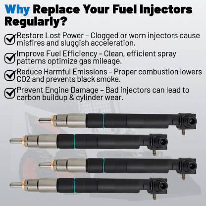 4pcs Fuel Injectors with Seal Compatible with Doosan D24 D18 Engine fit for Bobcat Excavator S450 S510 S550 S570 S590 S595 S630 S650 