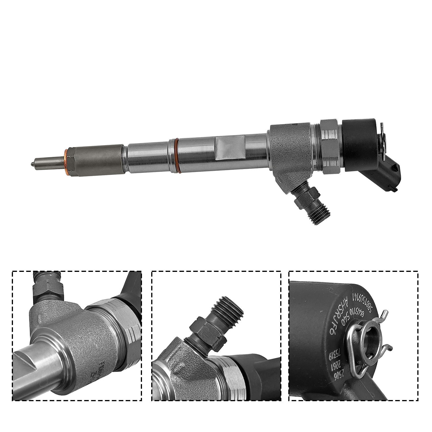 4Pcs Fuel Injectors for New Holland L221 L228 L321 for Case F5HF F5BF
