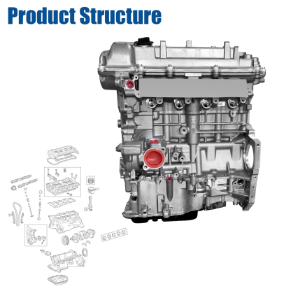G4FJ 1.6L Engine Assembly Kit 1.6T Fits for Hyundai Accent Verna (RB/RC)2011-2017, Elantra (AD) 2017-2020