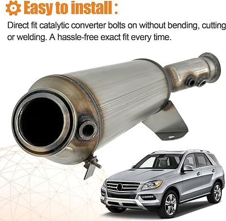 ตัวแปลงไอเสียแบบเร่งปฏิกิริยา REEJIM DOC DPF สำหรับ Mercedes ML350/GL350 ดีเซล (ปี 2010-2012)