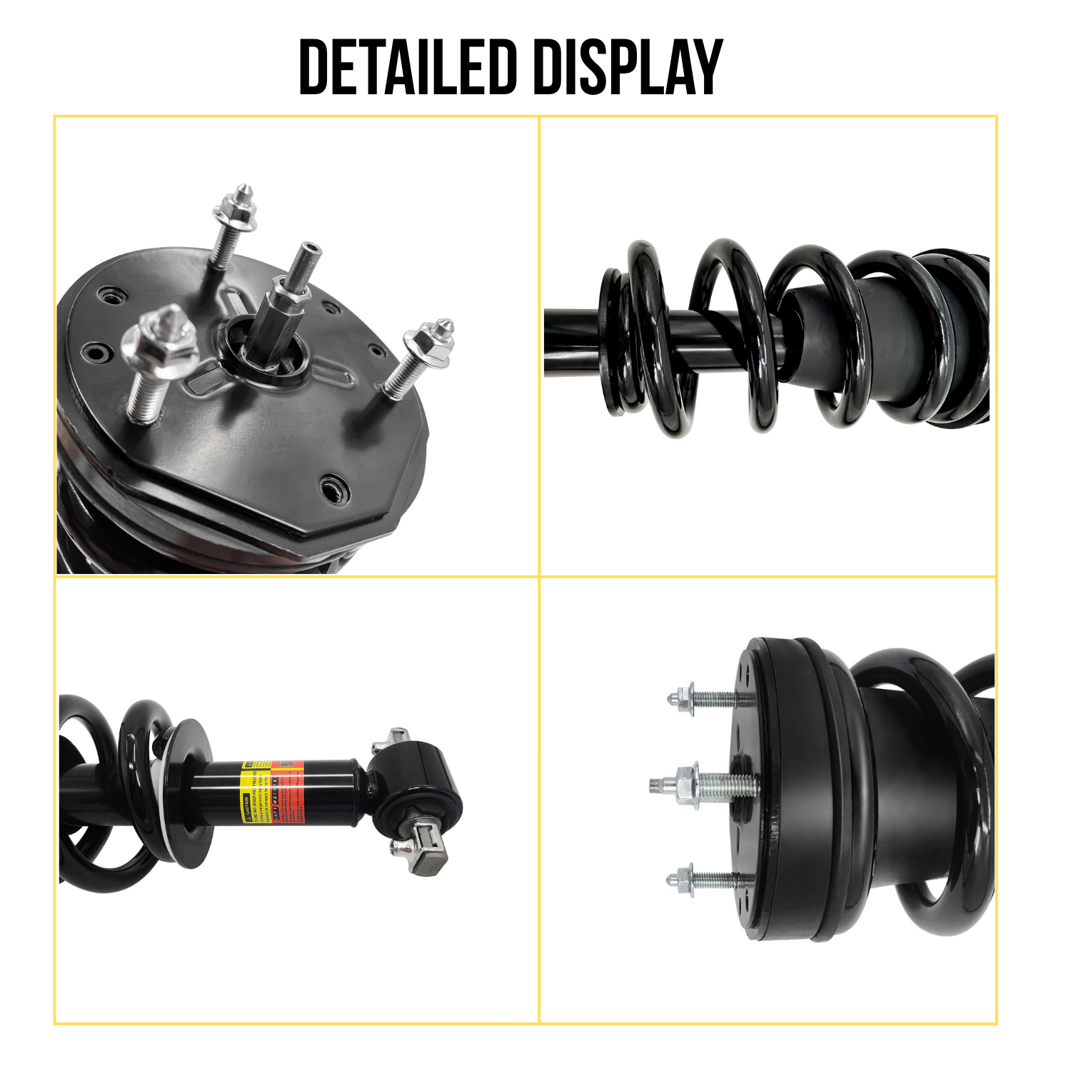 2Pair Front Magnetic Struts & Rear Air Shocks Set Fit for 2007-2014 Tahoe Suburban Avalanche Escalade Yukon XL Denali
