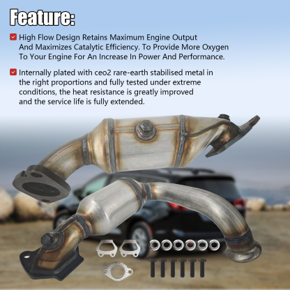 Catalytic Converter for Chrysler Pacifica 2017-2021 Grand Caravan 2021 Voyager 2020-2021 3.6L - Front & Rear