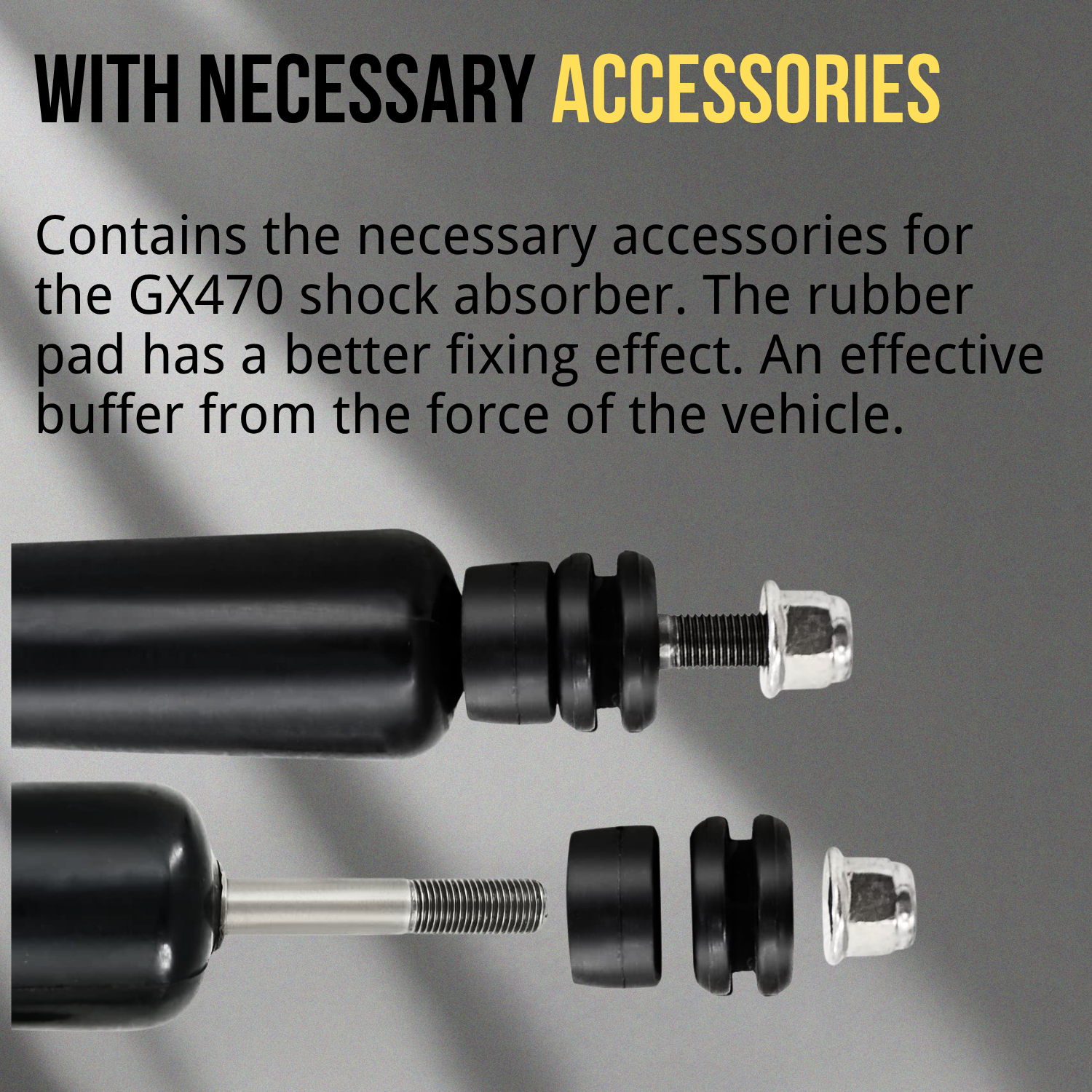 Front Magnetic Shock Absorber Fit for Lexus GX470 Toyota Land Cruiser Prado 120 2002-2009 With Sensor