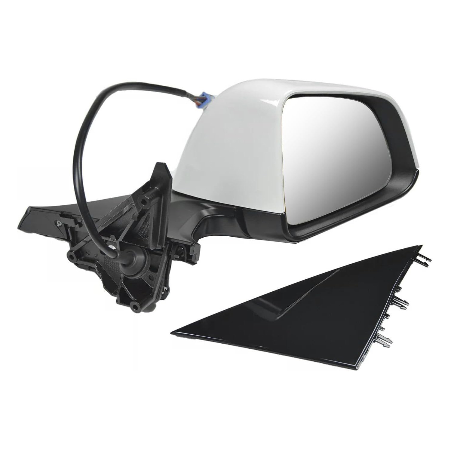 White Right Passenger Side Mirror With Anti-Glare Exterior View Mirror Fit for Tesla Model Y 2020-2023