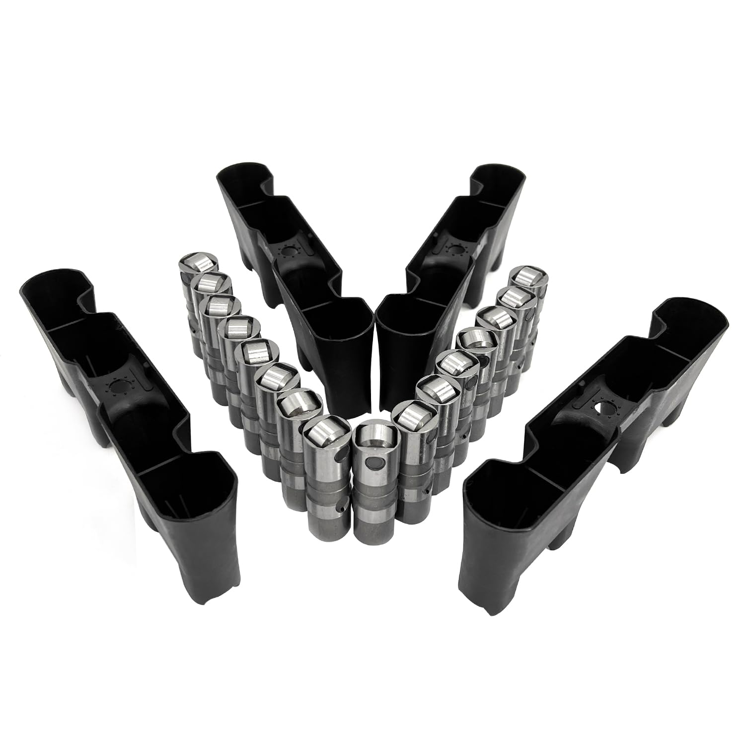 16Pcs LS7 Lifters + 4Pcs Trays Fit Gen 3, Gen 4 LS, Gen 5 LT Engines,